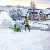 82V 24" Snow Thrower, (2) 8.0Ah Batteries and Dual Port Charger Included