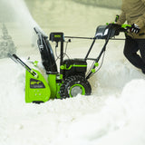 82V 24" Snow Thrower, (2) 8.0Ah Batteries and Dual Port Charger Included