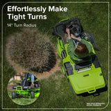 80V 30" CrossoverT Riding Lawn Tractor, (4) 6.0Ah Batteries and 600 Watt Charger Included
