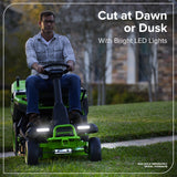 80V 30" CrossoverT Riding Lawn Tractor, (4) 6.0Ah Batteries and 600 Watt Charger Included