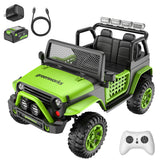 Greenworks 24V Kids Adventure Series SUV, 4.0Ah Battery and 30W Charger Included