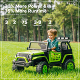 Greenworks 24V Kids Adventure Series SUV, 4.0Ah Battery and 30W Charger Included