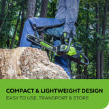 Scie à chaîne sans balais 80 V, 16 pouces, batterie 2,0 Ah et chargeur inclus – CS80L211