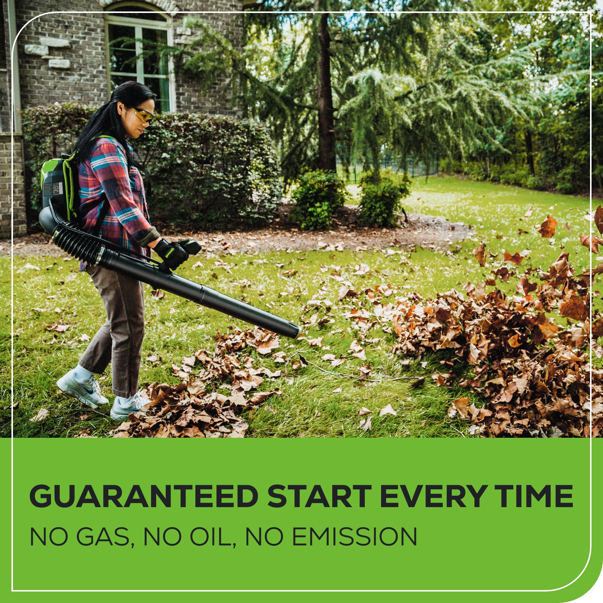 Greenworks 80V Backpack Leaf Blower - Thumbnail 4