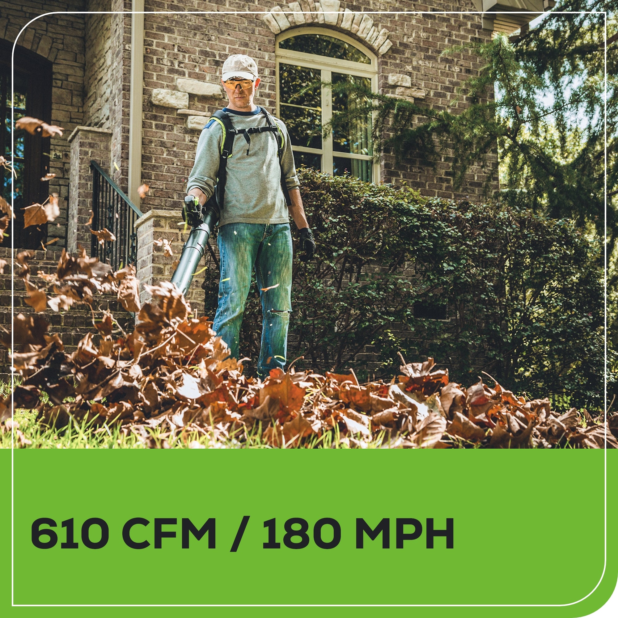 Greenworks 80V Backpack Leaf Blower - Thumbnail 5