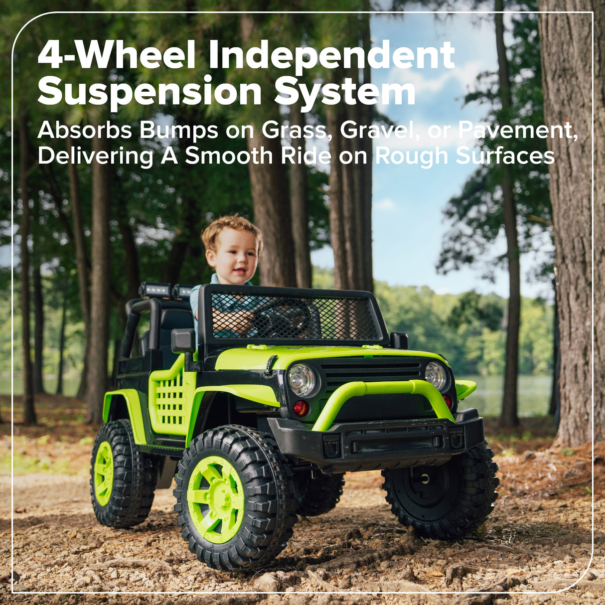 Greenworks 24V Kids Adventure Series SUV, 4.0Ah Battery and 30W Charger Included