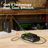 Greenworks POWERALL 140W Charger, 3x USB-C ports and USB-A Port