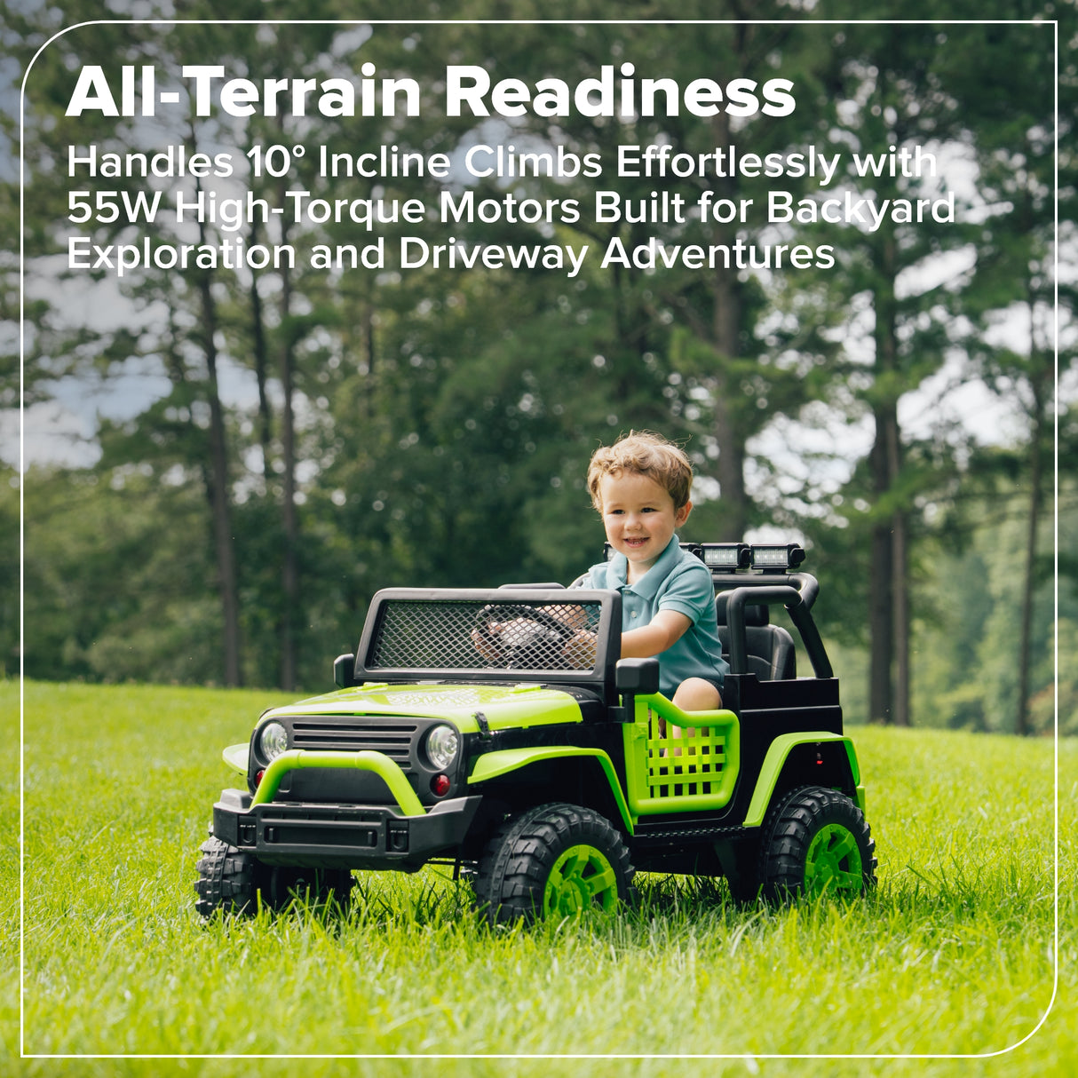 Greenworks 24V Kids Adventure Series SUV, 4.0Ah Battery and 30W Charger Included