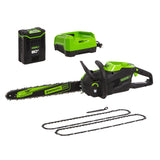 80V 18" Chainsaw with 4.0Ah Battery and Charger Included BONUS: (2) 18" Chains