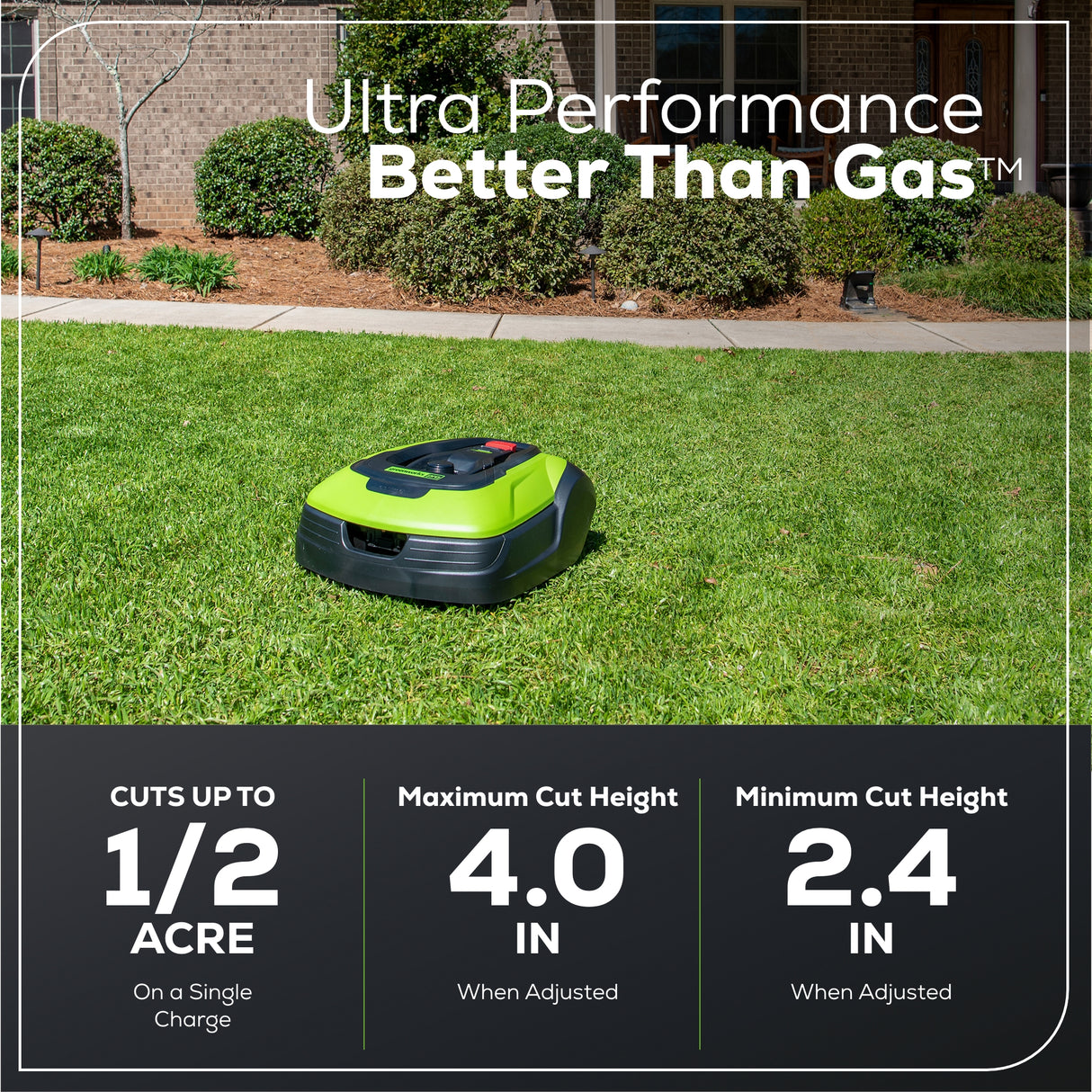 Optimow® 50H Robotic Lawn Mower - 1/2 Acre High Cut