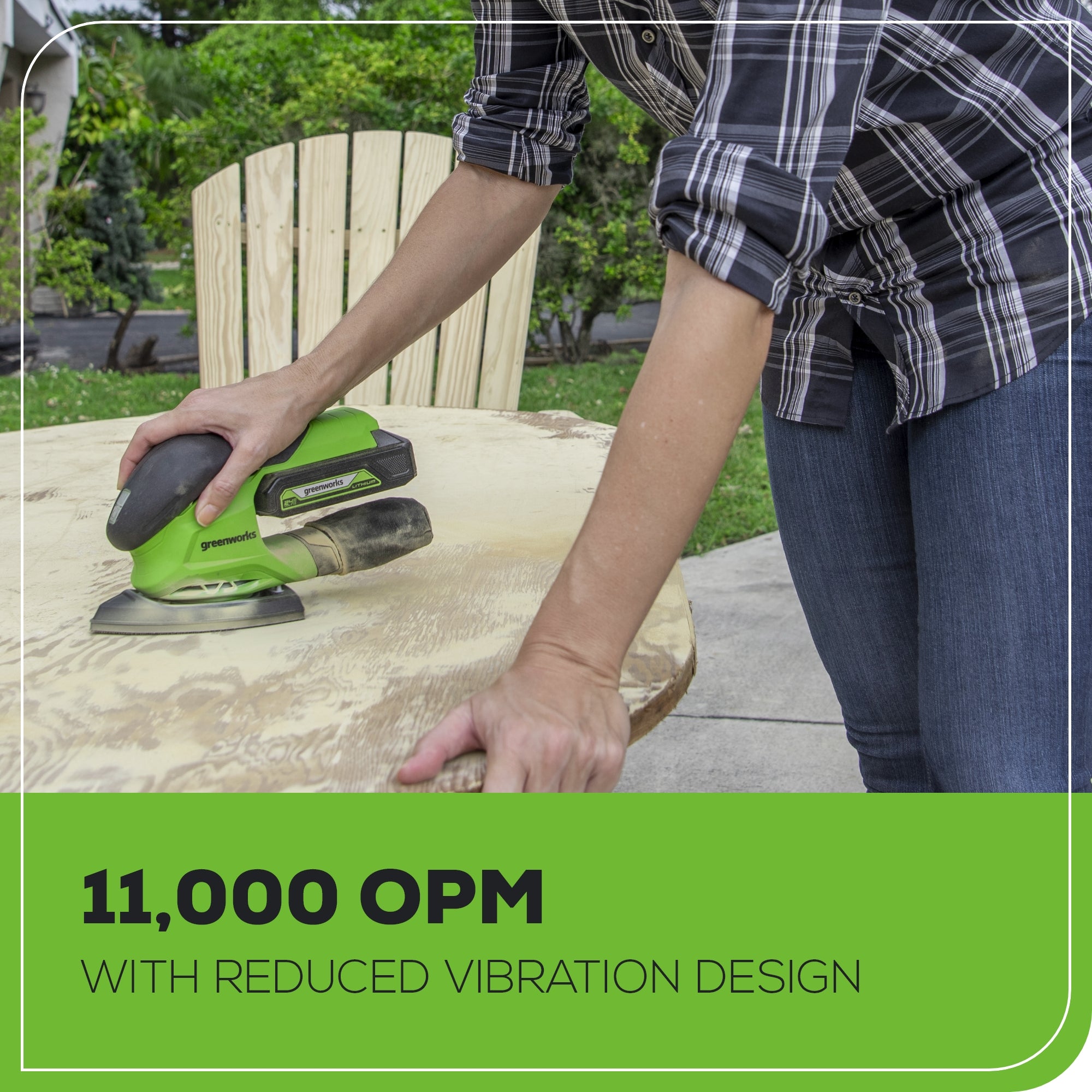 24V Finishing Sander (Tool Only) - CS24B00 – Greenworks Tools