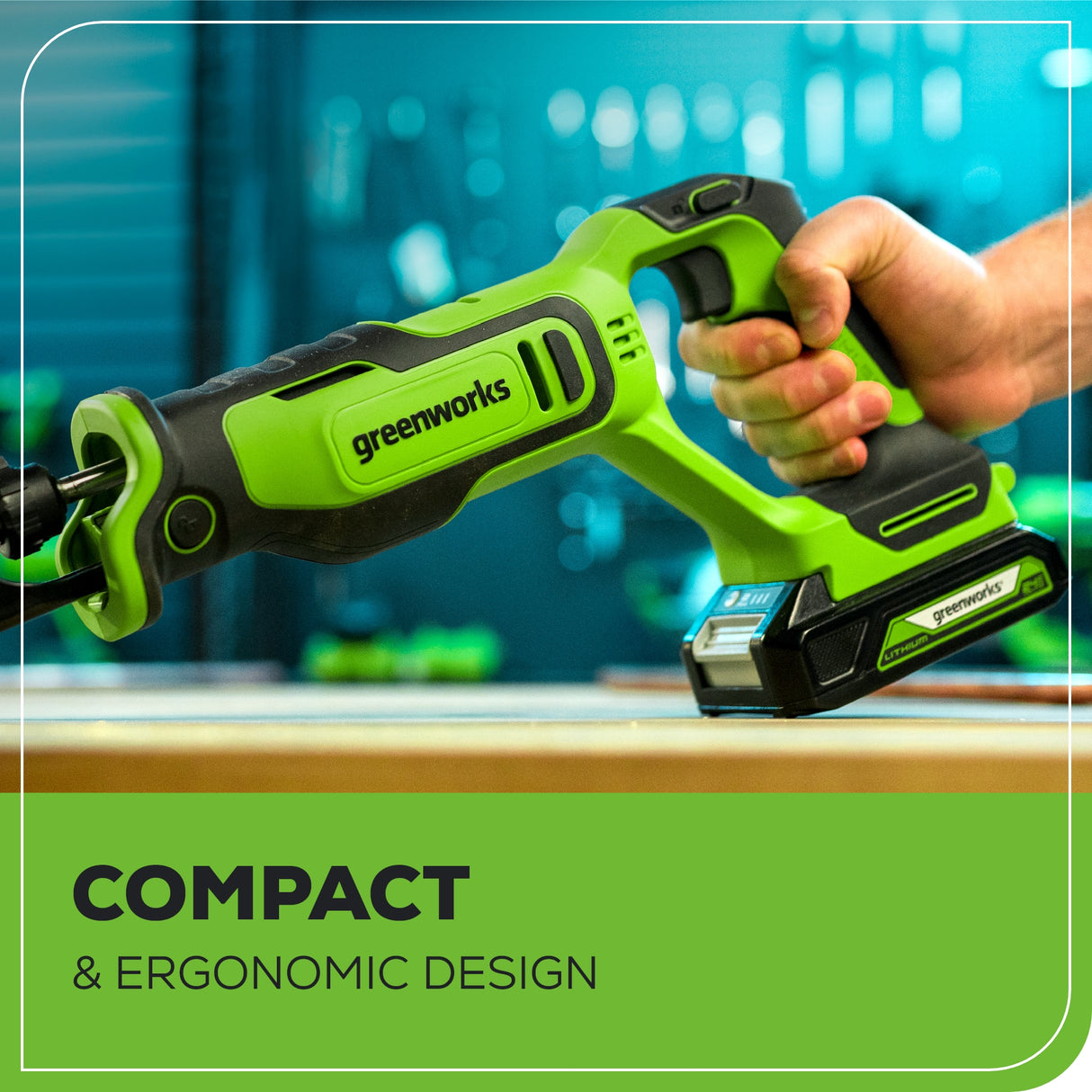 24V Brushless 1" Reciprocating Saw (Tool Only)