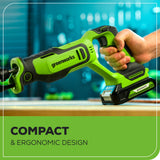 24V Brushless 1" Reciprocating Saw (Tool Only)