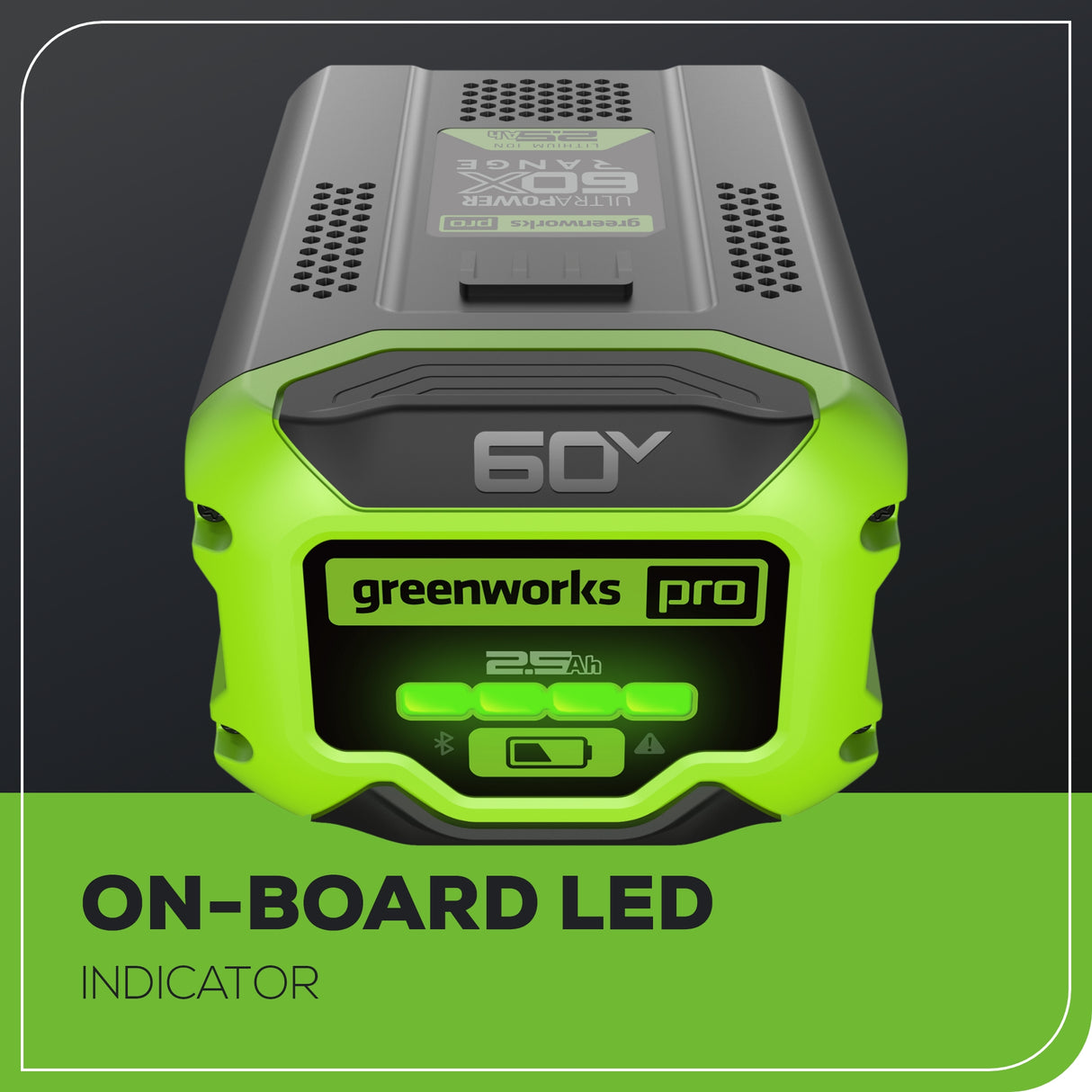 Batterie 60 V Pro X-Range 2,5 Ah