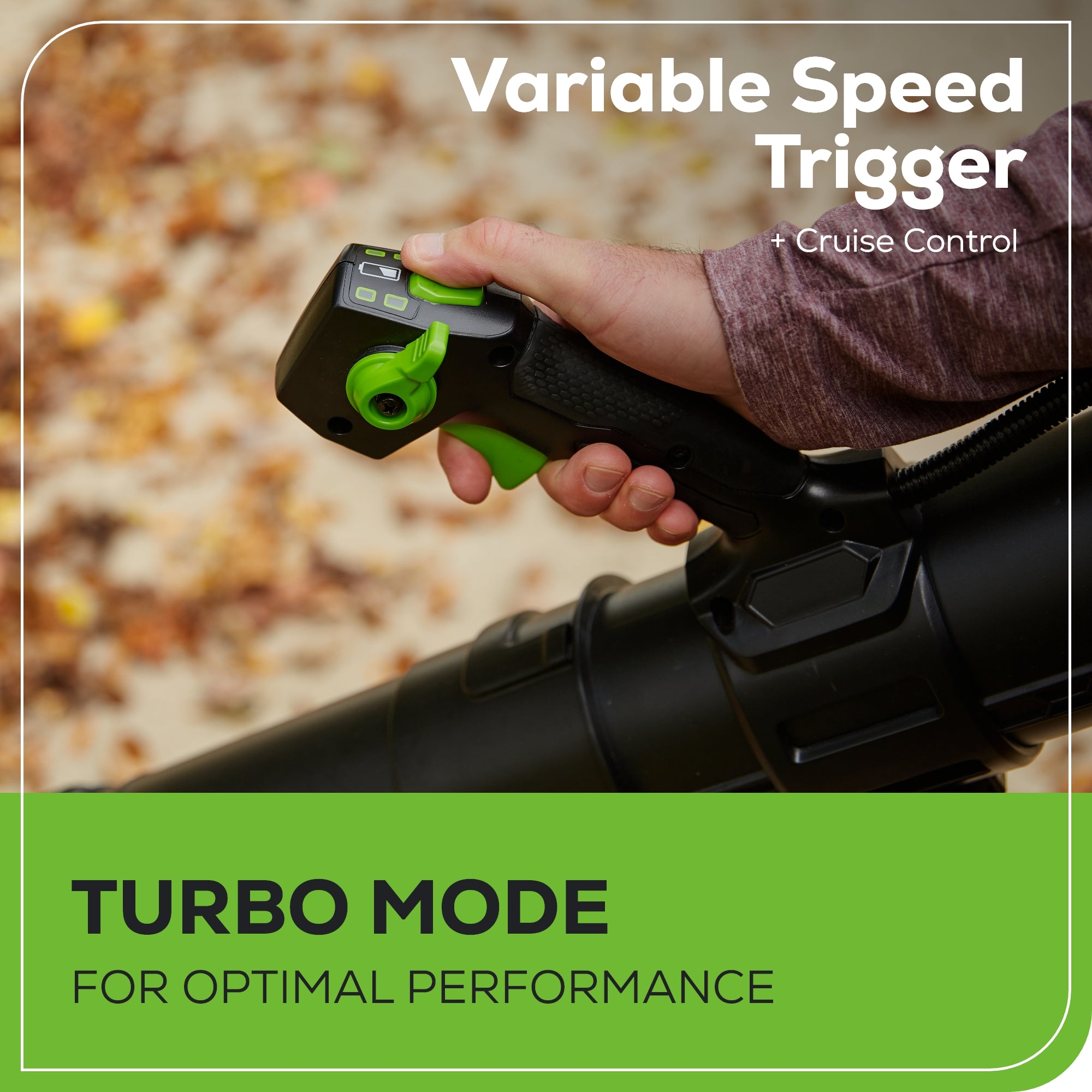 80V Backpack Blower 690 CFM - 165 MPH, (2) 4.0Ah Batteries and