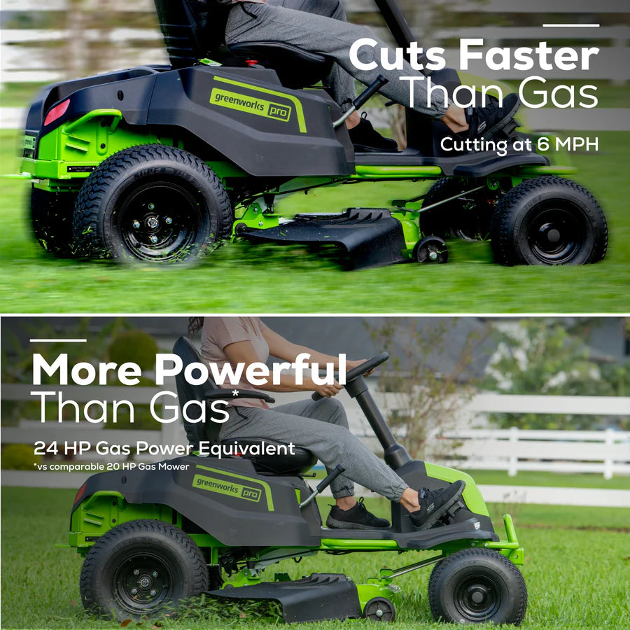 82V 42" Crossover Tractor, (6) 5.0Ah Batteries and (3) Dual Port Chargers Included