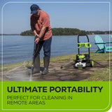 Laveuse à pression hybride 60 V, 1800 PSI (lb/po²) (Outil seulement)