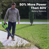 60V 630 CFM - 170 MPH Leaf Blower, 2.5Ah Battery and 3 Amp Charger Included