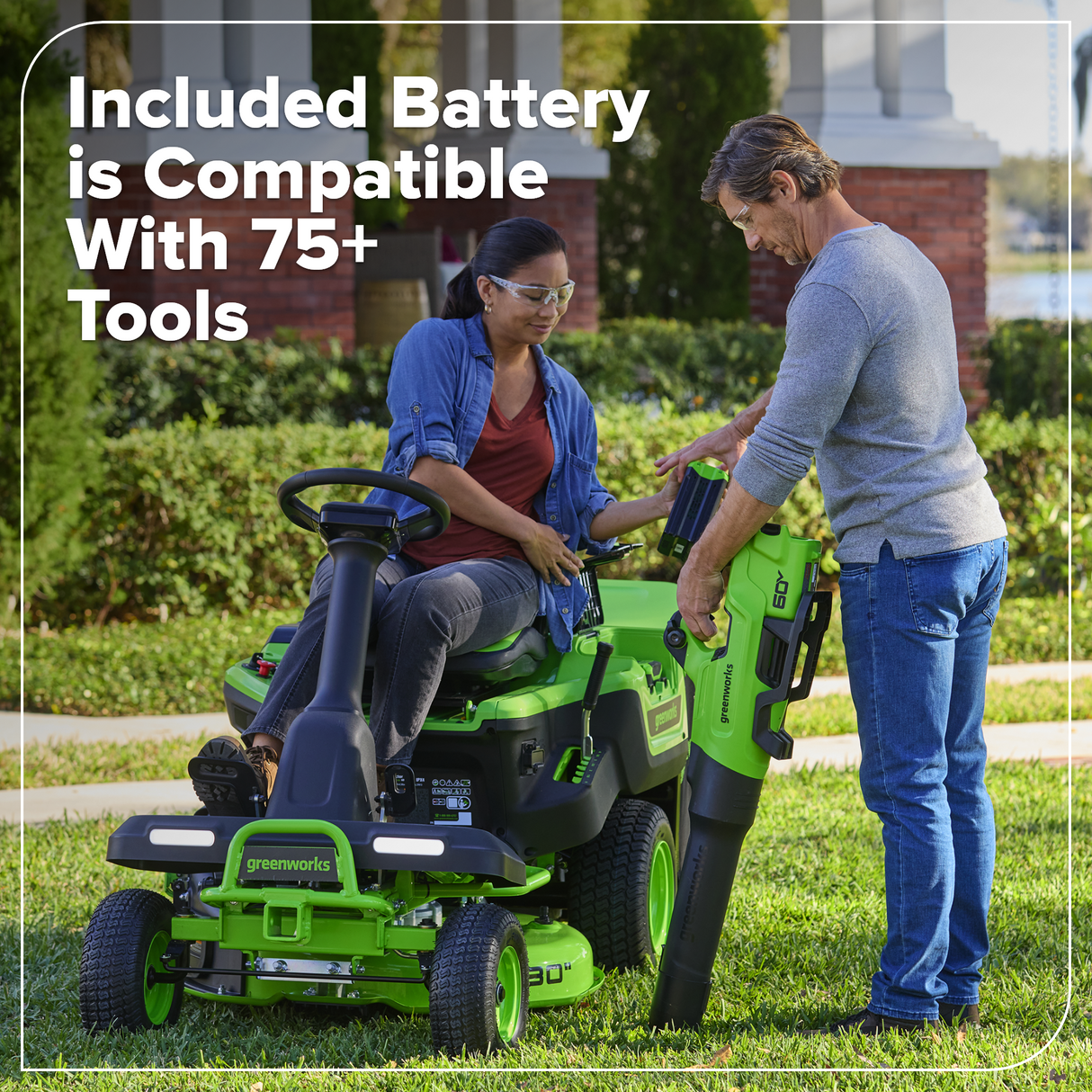 60V 630 CFM - 170 MPH Leaf Blower, 2.5Ah Battery and 3 Amp Charger Included