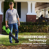 60V 630 CFM - 170 MPH Leaf Blower, 2.5Ah Battery and 3 Amp Charger Included