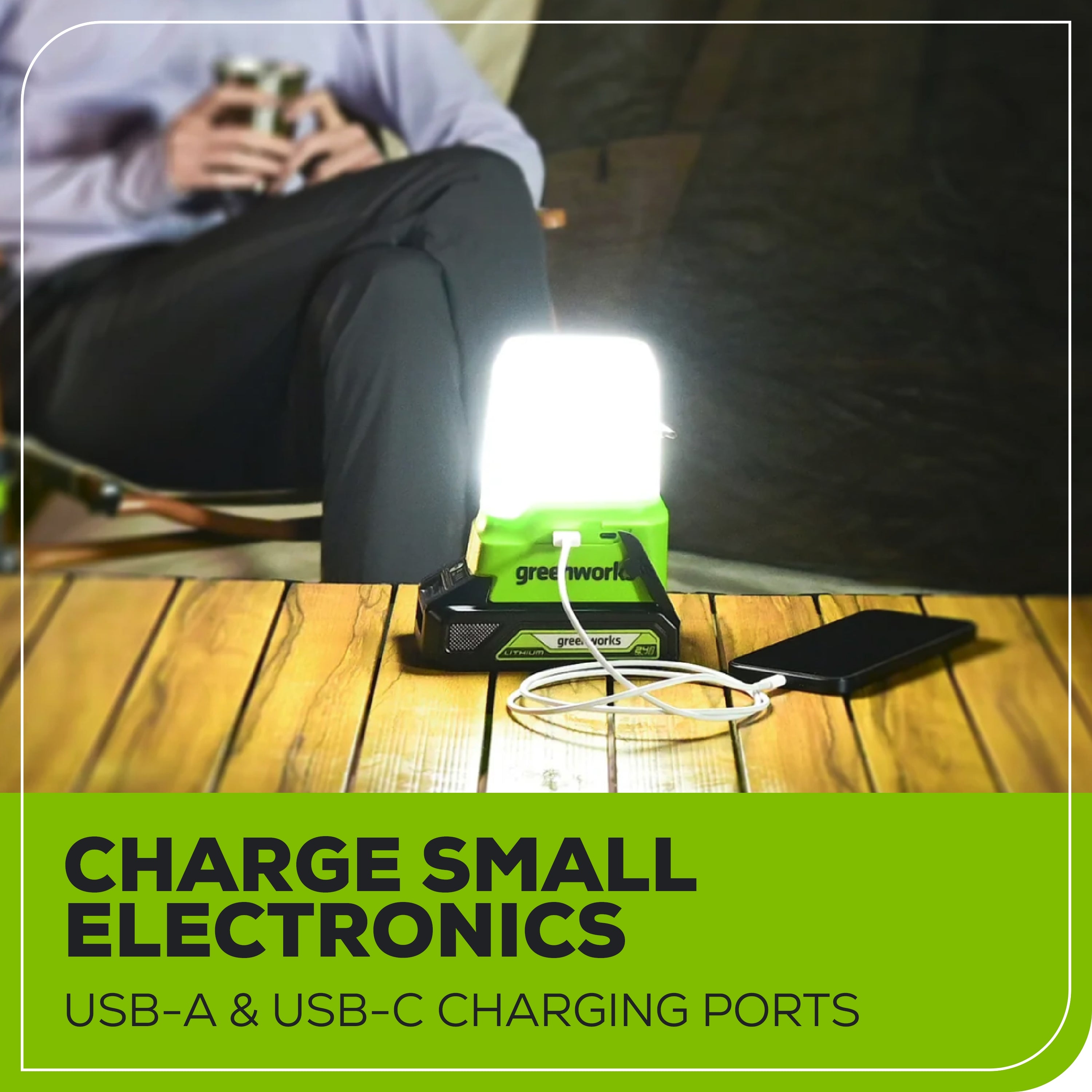 24V 500 Lumen Lantern (Tool Only) – Greenworks Tools Canada Inc.