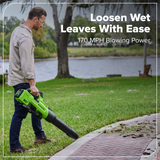60V 630 CFM - 170 MPH Leaf Blower, 2.5Ah Battery and 3 Amp Charger Included