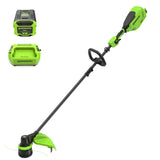 Coupe-herbe 60 V, 16 pouces à arbre en fibre de carbone, batterie 2,5 Ah et chargeur 3 A inclus