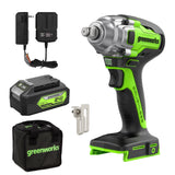 24V Brushless 1/2" Impact Wrench, 4.0Ah Battery and Charger Included