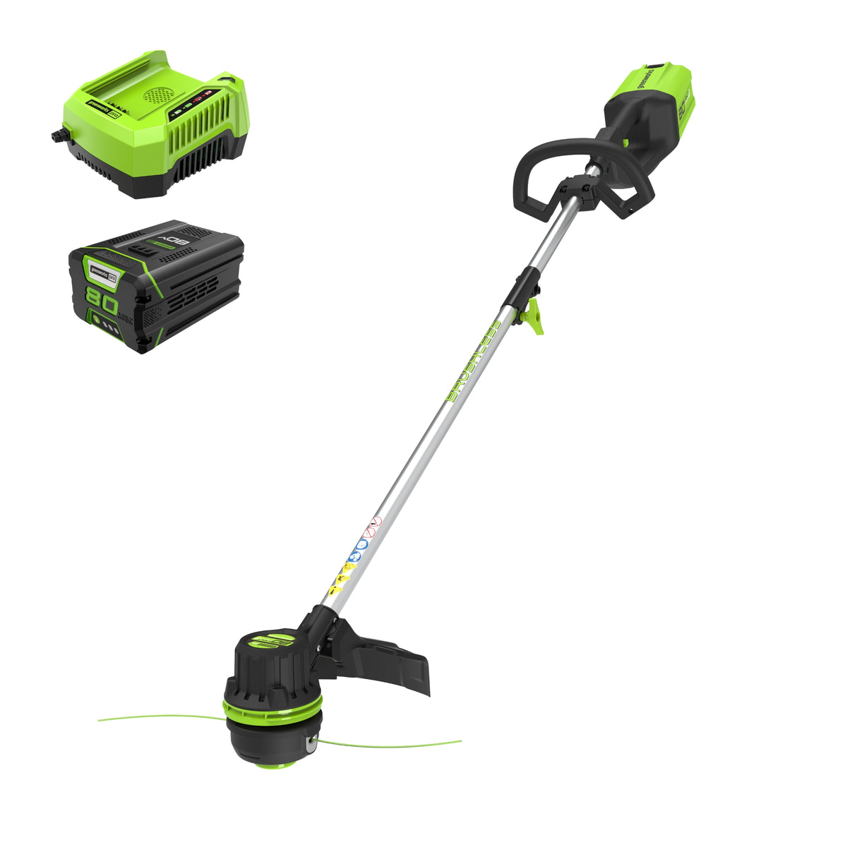 80V 16" Brushless String Trimmer, 2.0Ah Battery and Charger Included - ST80L210