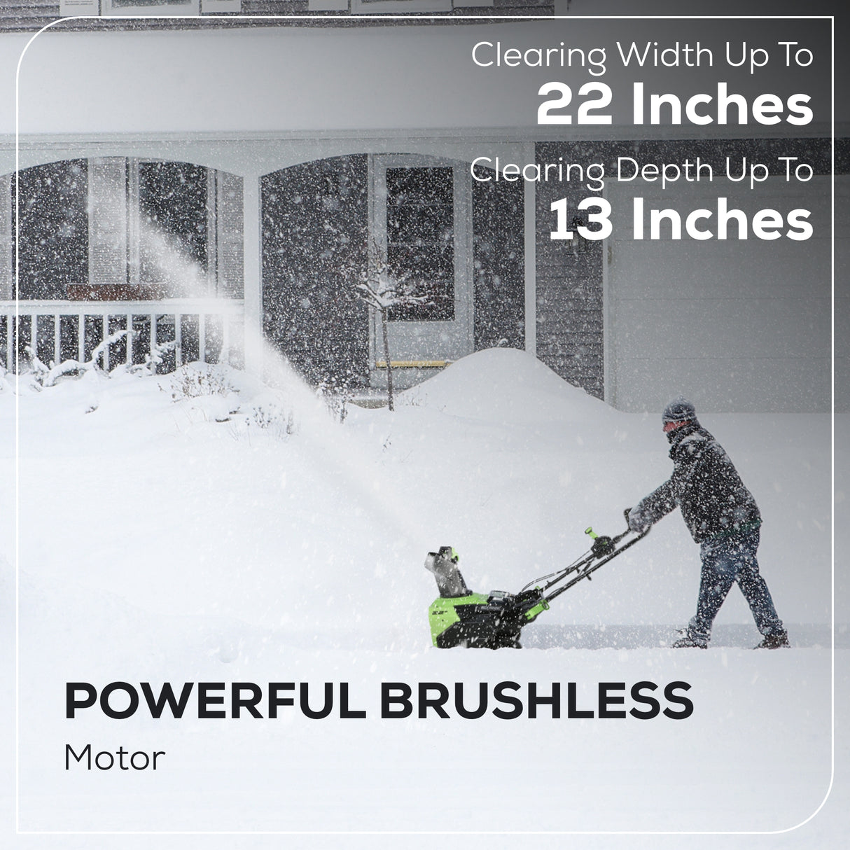 60V 22" Brushless Snow Thrower (Tool Only)