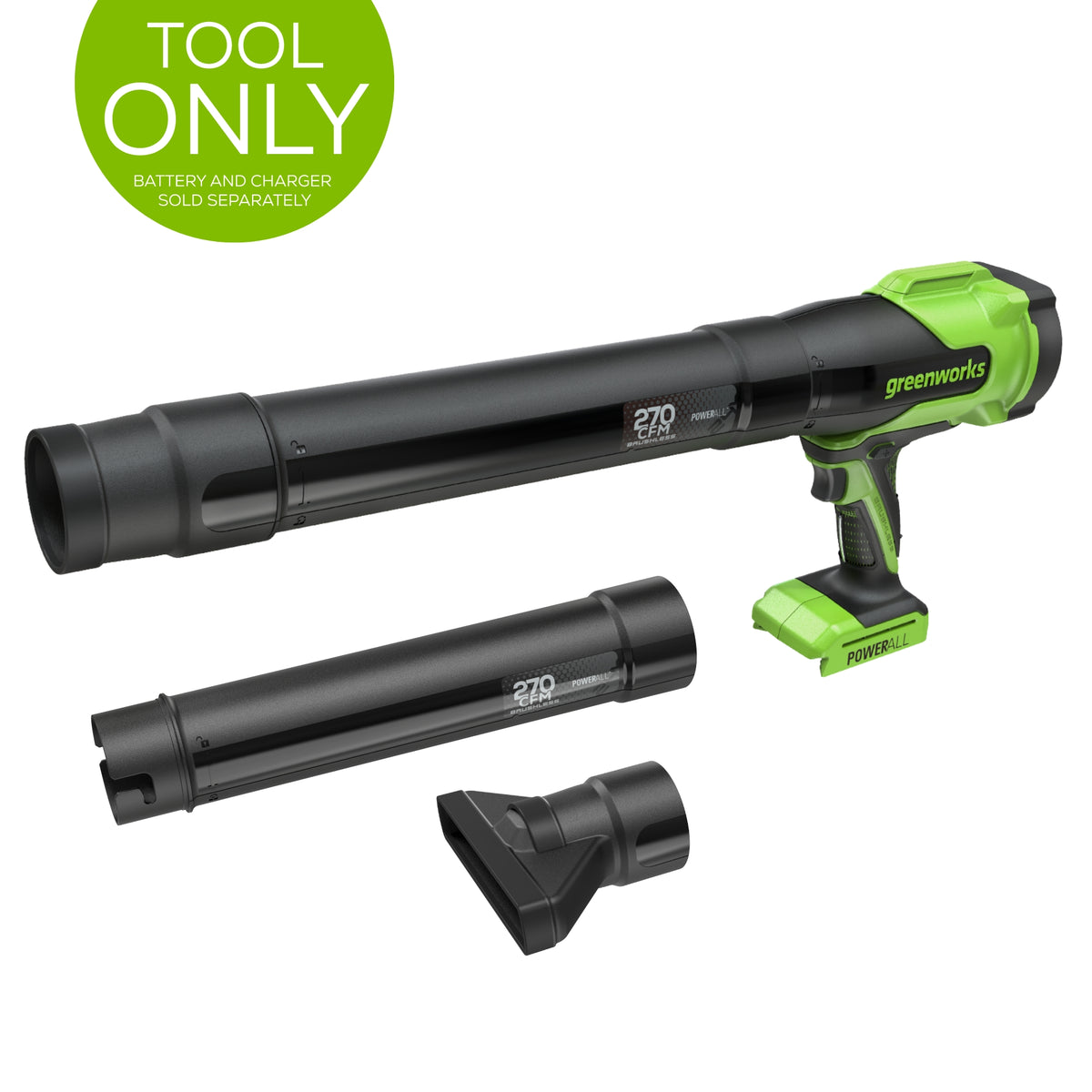 24V Brushless 270 CFM - 130 MPH Blower (Tool Only) Pistol Grip ...