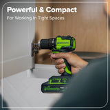 24V Brushless 4-Piece Power Tool Combo Kit – Drill/Driver, Circular Saw, Impact Driver, LED Flashlight, (1) 4.0Ah & (1) 2.0Ah USB-C Batteries, 65W USB-C Fast Charger Included