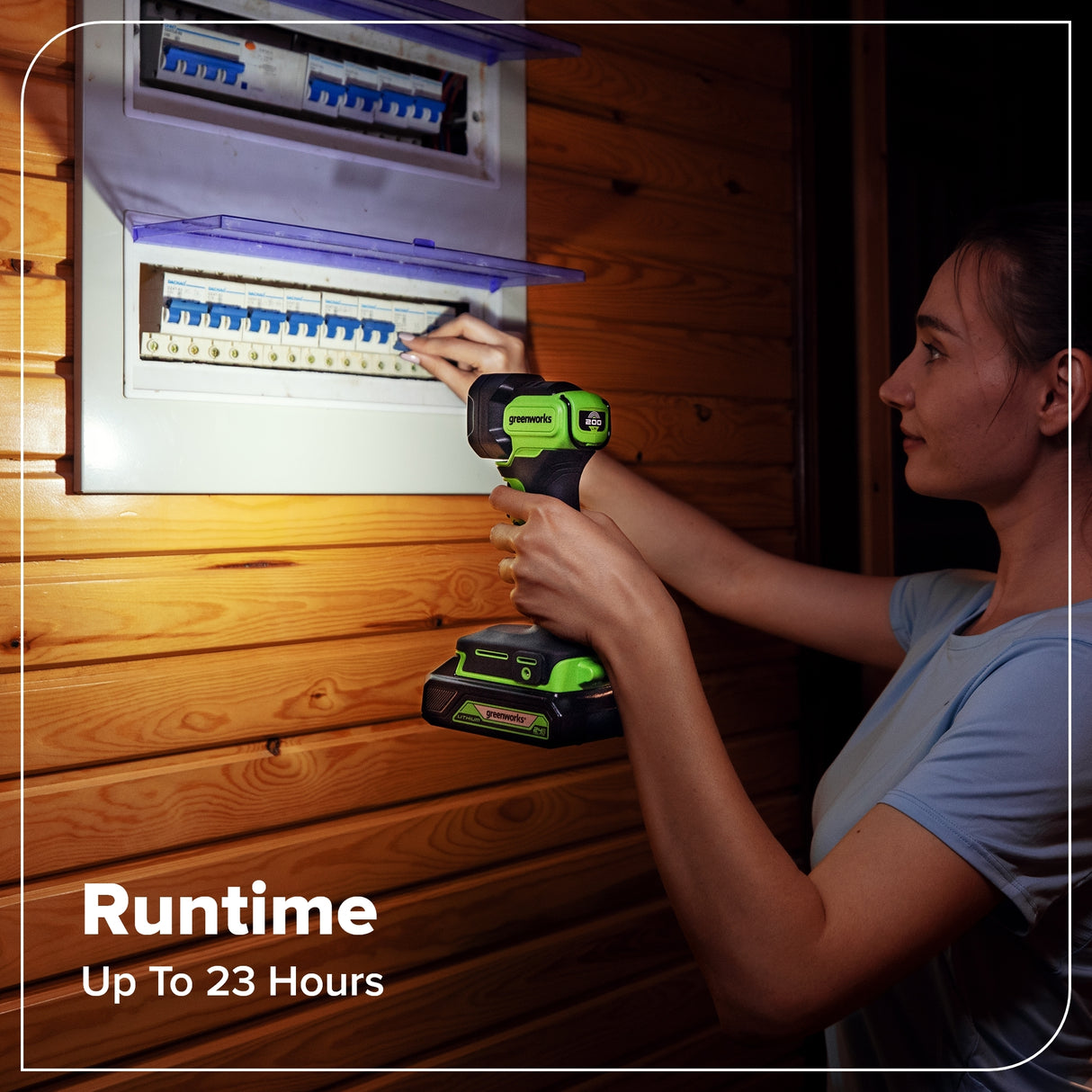 24V Brushless 4-Piece Power Tool Combo Kit – Drill/Driver, Circular Saw, Impact Driver, LED Flashlight, (1) 4.0Ah & (1) 2.0Ah USB-C Batteries, 65W USB-C Fast Charger Included