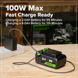 24V Brushless 10-Piece Power Tool Combo Kit, (2) 4.0Ah & (1) 2.0Ah USB-C Batteries & 65W Charger Included