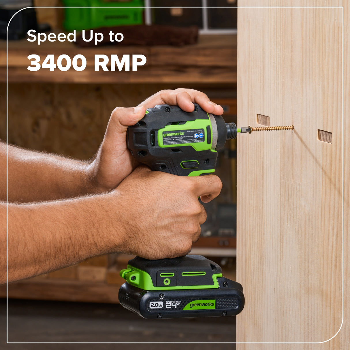 24V Cordless Battery 400 in-lbs Drill / Driver and 1950 in-lbs Impact Driver – (2) 2.0Ah USB-C Batteries & 65W USB-C Fast Charger Included
