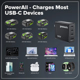 24V Brushless 8-Piece Power Tool Combo Kit, (2) 4.0Ah & (1) 2.0Ah USB-C Batteries, 65W USB-C Fast Charger Included