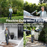24V 12" Brushless String Trimmer & 270 CFM Blower, 2.0Ah Battery with 30W Type-C Charger and 3-FT Cables Included