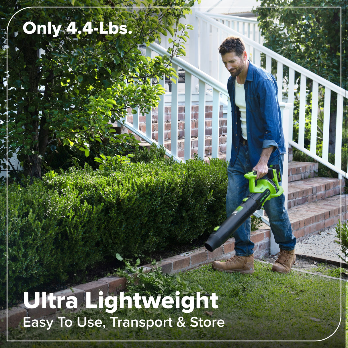 24V 12" Brushless String Trimmer & 515 CFM Blower, 3.0Ah Battery, 65W Type-C Charger and 3-FT Cable Included