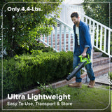 24V 12" Brushless String Trimmer & 515 CFM Blower, 3.0Ah Battery, 65W Type-C Charger and 3-FT Cable Included