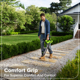24V 12" Brushless String Trimmer & 515 CFM Blower, 3.0Ah Battery, 65W Type-C Charger and 3-FT Cable Included