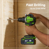 Perceuse-visseuse à batterie 24 V, 1/2 pouce, 800 po-lb – Batterie USB-C 4,0 Ah et chargeur rapide USB-C 65 W inclus