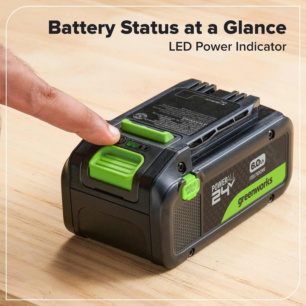 24V 6.0Ah High Power Battery with Type-C USB Port