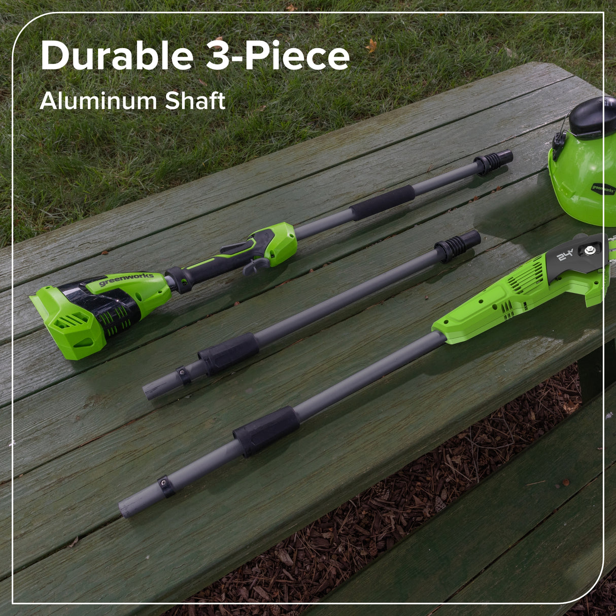 24V Brushless 8" Pole Saw, 2.0Ah Battery and 30W Type-C Charger (3-FT) Included