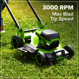 60V 22" Cordless Battery Self-Propelled Lawn Mower, 8.0Ah Battery & Charger Included