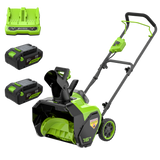 48V (24Vx2) 16" Snow Thrower, (2) 4.0Ah Batteries and Charger Included