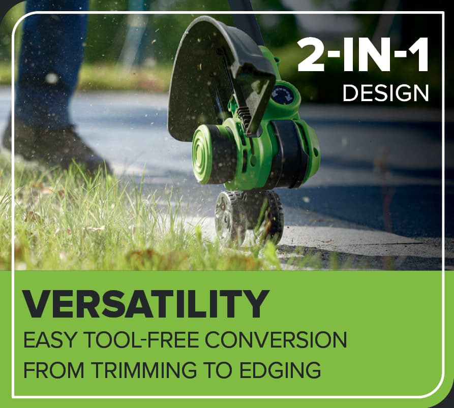 24V 13" Brushless String Trimmer, 4.0Ah 21700 Battery and 65W Type-C Charger with 3-FT Cable Included