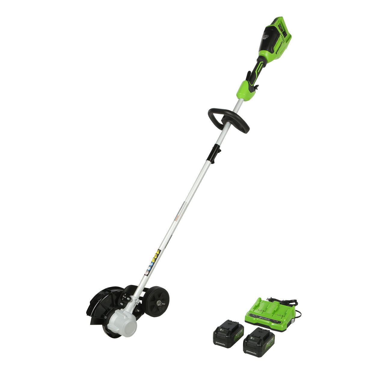 48V (24V x 2)  8" Brushless Cordless Edger, (2) 4.0Ah USB Batteries and Dual Port Rapid Charger Included