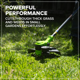24V 13" Brushless String Trimmer, 4.0Ah 21700 Battery and 65W Type-C Charger with 3-FT Cable Included