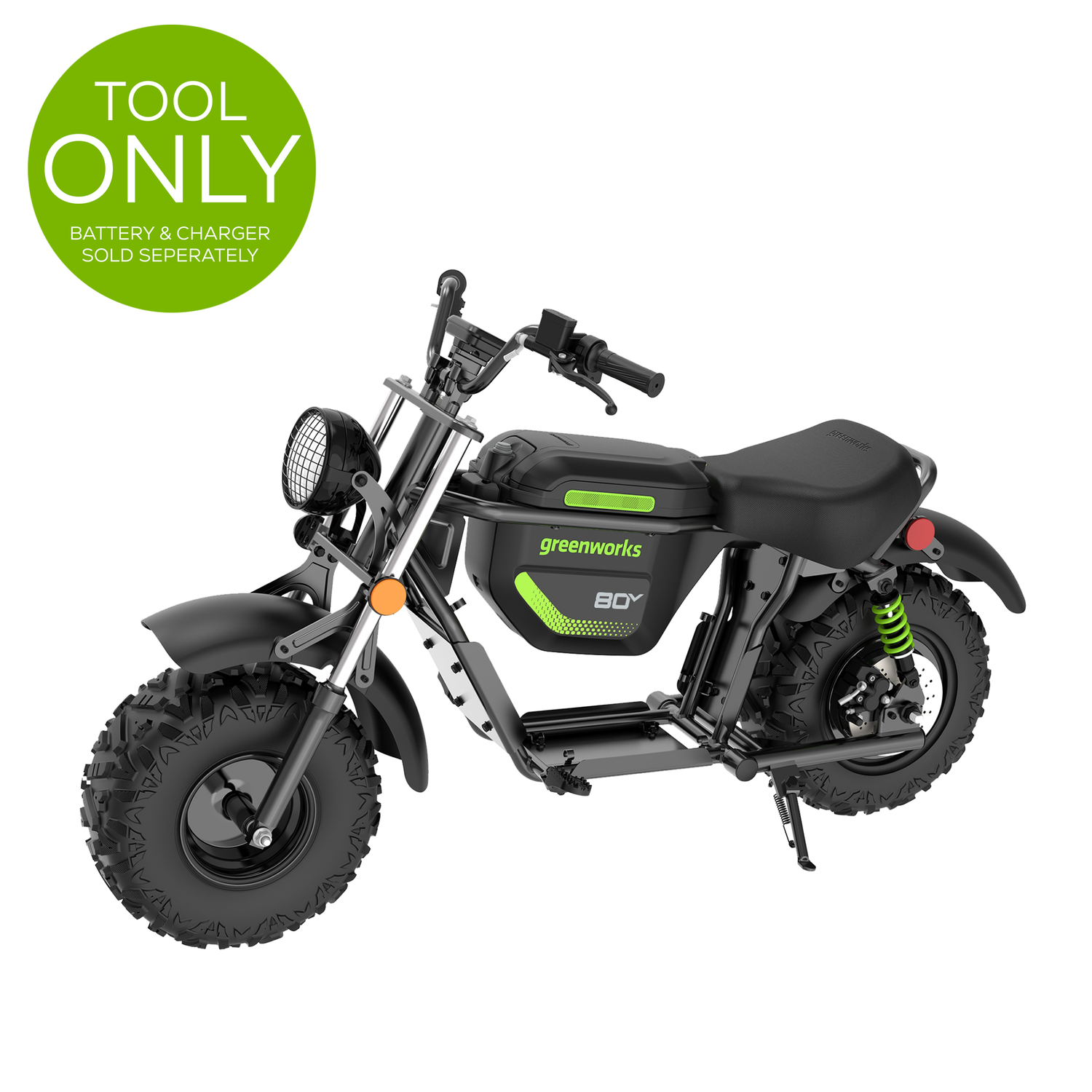 80V STEALTH Series Electric Mini-Bike (Tool Only) – Greenworks 80V STEALTH Series Electric Mini-Bike (Tool Only) – Greenworks