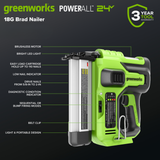 24V Brushless 10-Piece Power Tool Combo Kit, (2) 4.0Ah & (1) 2.0Ah USB-C Batteries & 65W Charger Included